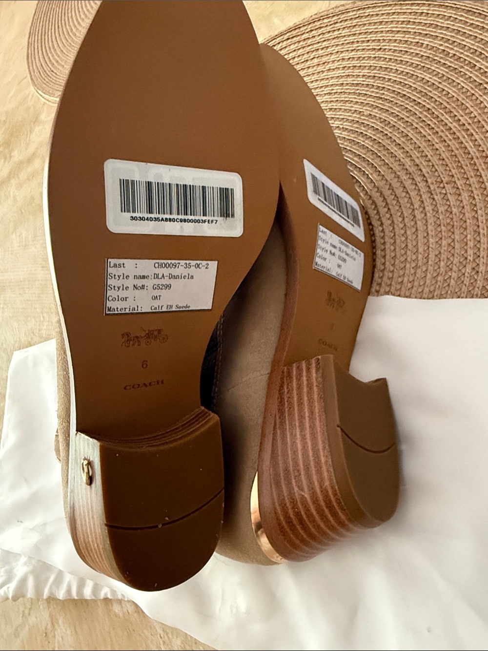 COACH 🔥 DANIELA suede tan calf booties - Picture 5 of 7